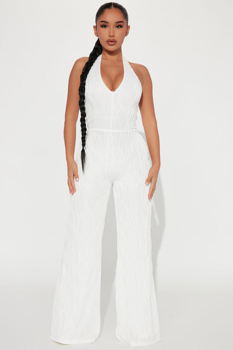 Fashion nova all purchases white jumpsuit