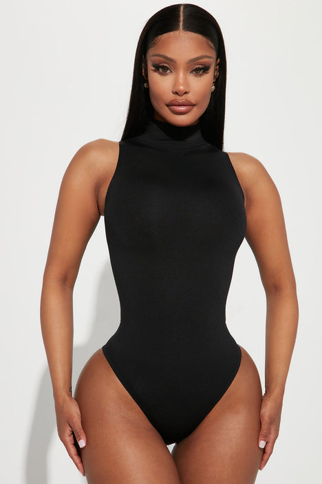 Highly Cinched Sculpt Shapewear Bodysuit Black