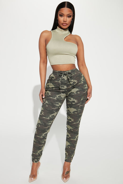 Don t Get Caught Cargo Joggers Green Fashion Nova Pants