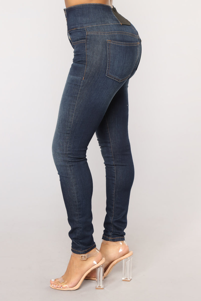 Triple TKA Skinny Jeans - Dark | Fashion Nova, Jeans | Fashion Nova