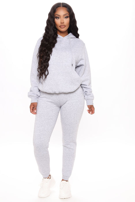 Finding Time Jogger Set - Heather Grey
