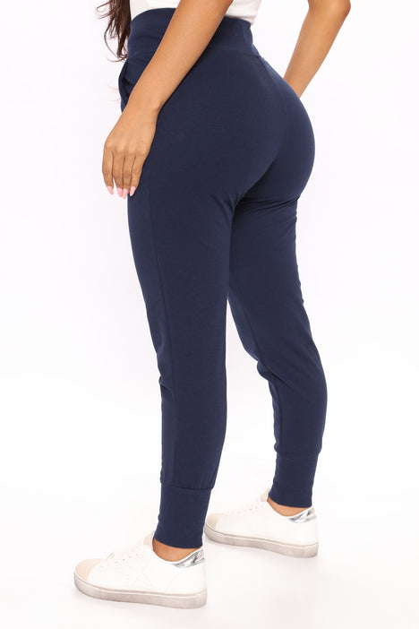 New look navy 2025 joggers