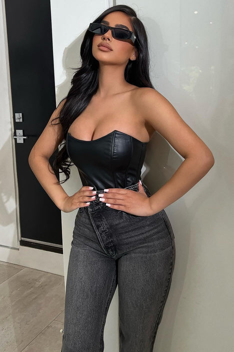 All I Want Is You Corset Top - Black, Fashion Nova, Shirts & Blouses