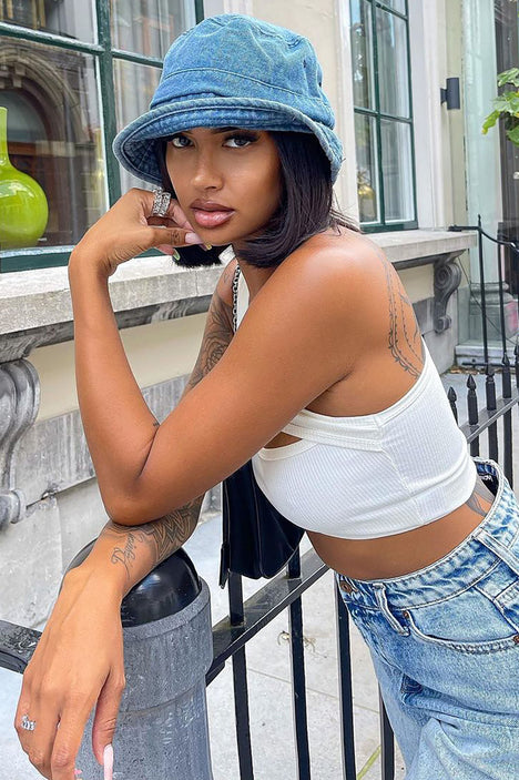 Women's Blue Jean Baby Bucket Hat in Denim by Fashion Nova | Fashion Nova