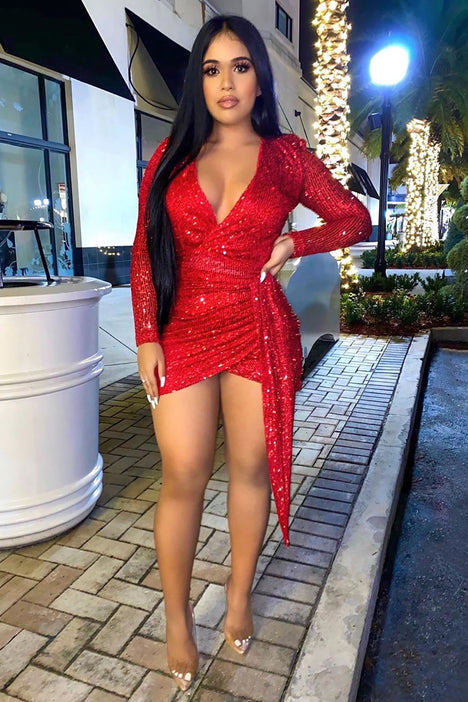 Fashion nova 2024 red dress
