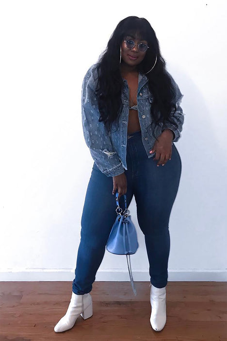 Classic high waist sales jeans fashion nova