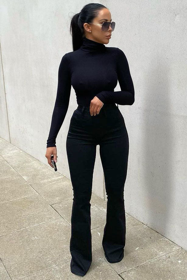 Deep In My Soul Flare Jeans - Black, Fashion Nova, Jeans