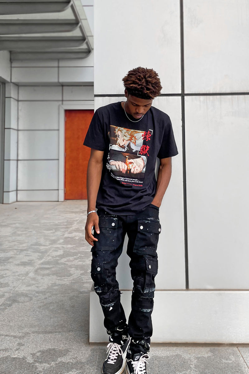 Demon Slayer Sword Short Sleeve Tee - Black | Fashion Nova, Mens ...