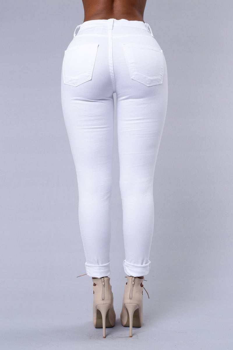 Slash and Burn Jeans - White | Fashion Nova, Jeans | Fashion Nova