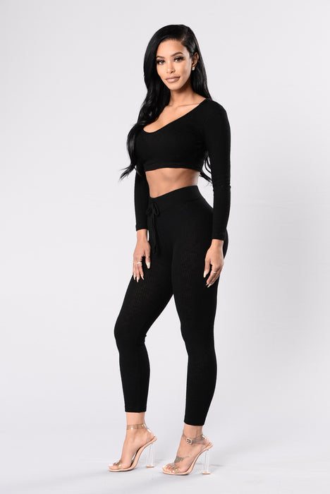 Slit Next To Me Ruched Leggings - Black, Fashion Nova, Leggings