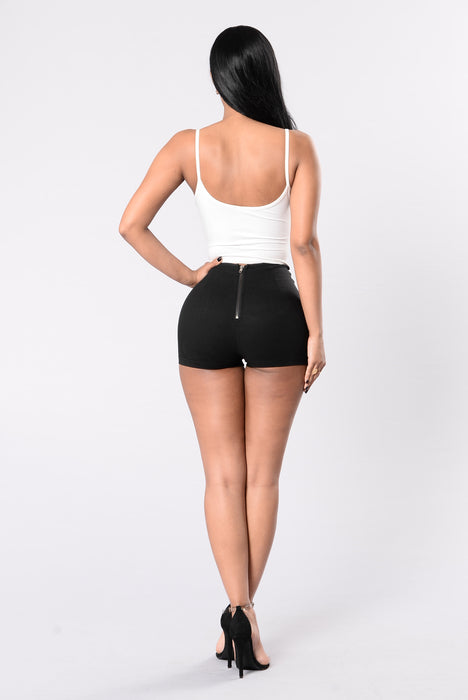 Callie High Rise Shorts - Black, Fashion Nova, Shorts