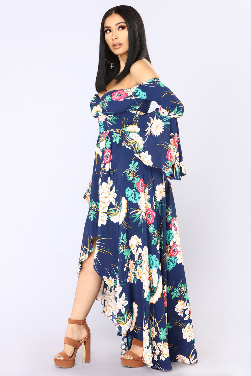 Moonstone Beach Floral Dress - Navy | Fashion Nova, Dresses | Fashion Nova