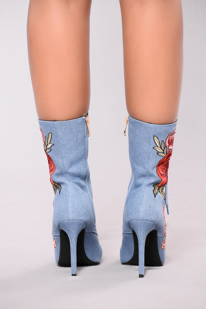Too Good With These Boot - Denim | Fashion Nova, Shoes | Fashion Nova