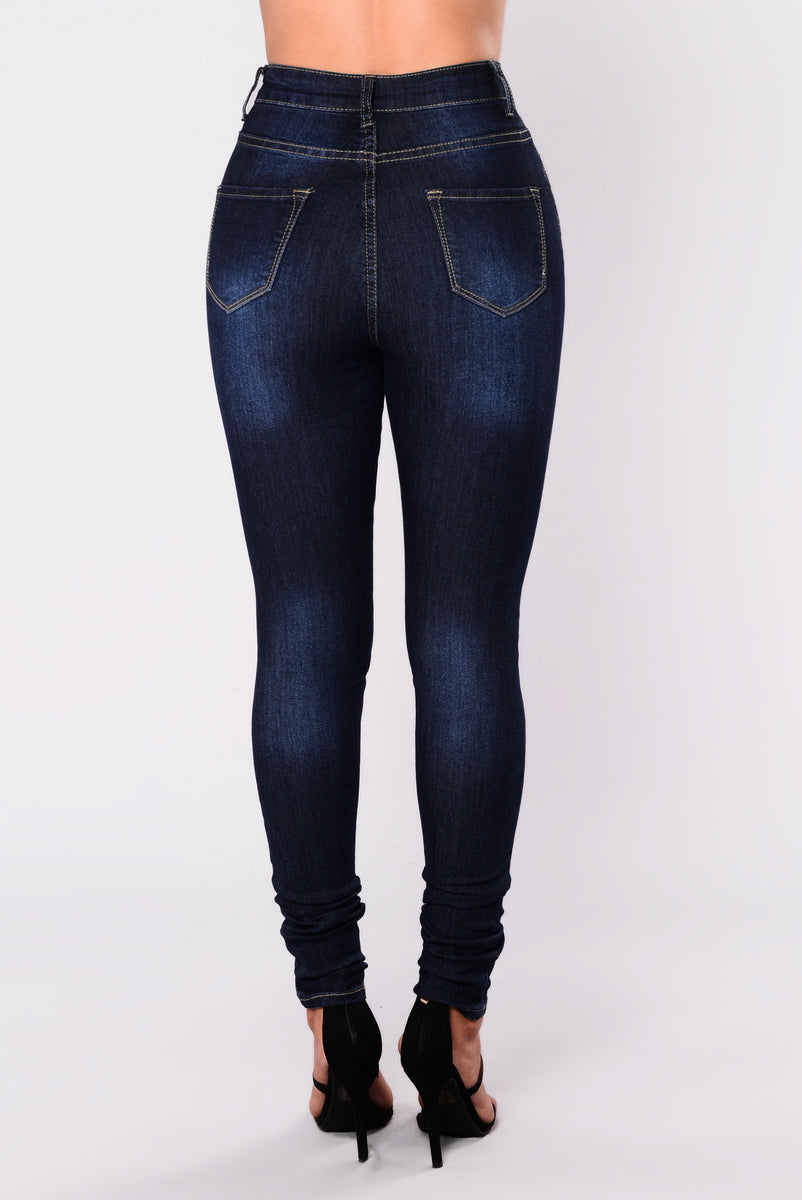 Fort Worth High Rise Skinny Jean - Dark Blue | Fashion Nova, Jeans ...