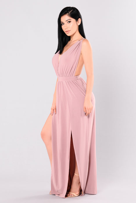 Mauve dress fashion nova sale