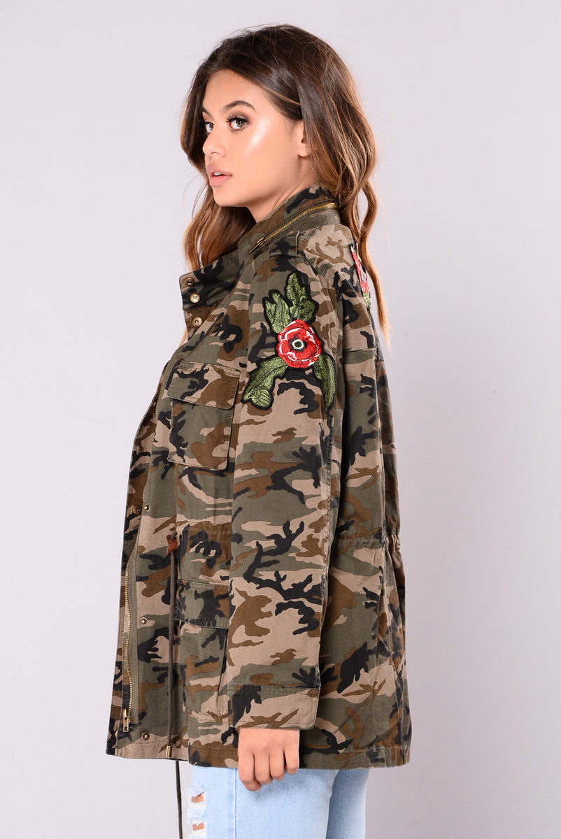 Femme Floral Military Jacket - Camo | Fashion Nova, Jackets & Coats ...
