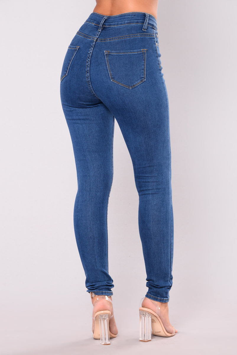 Lariah Skinny Jeans - Blue | Fashion Nova, Jeans | Fashion Nova