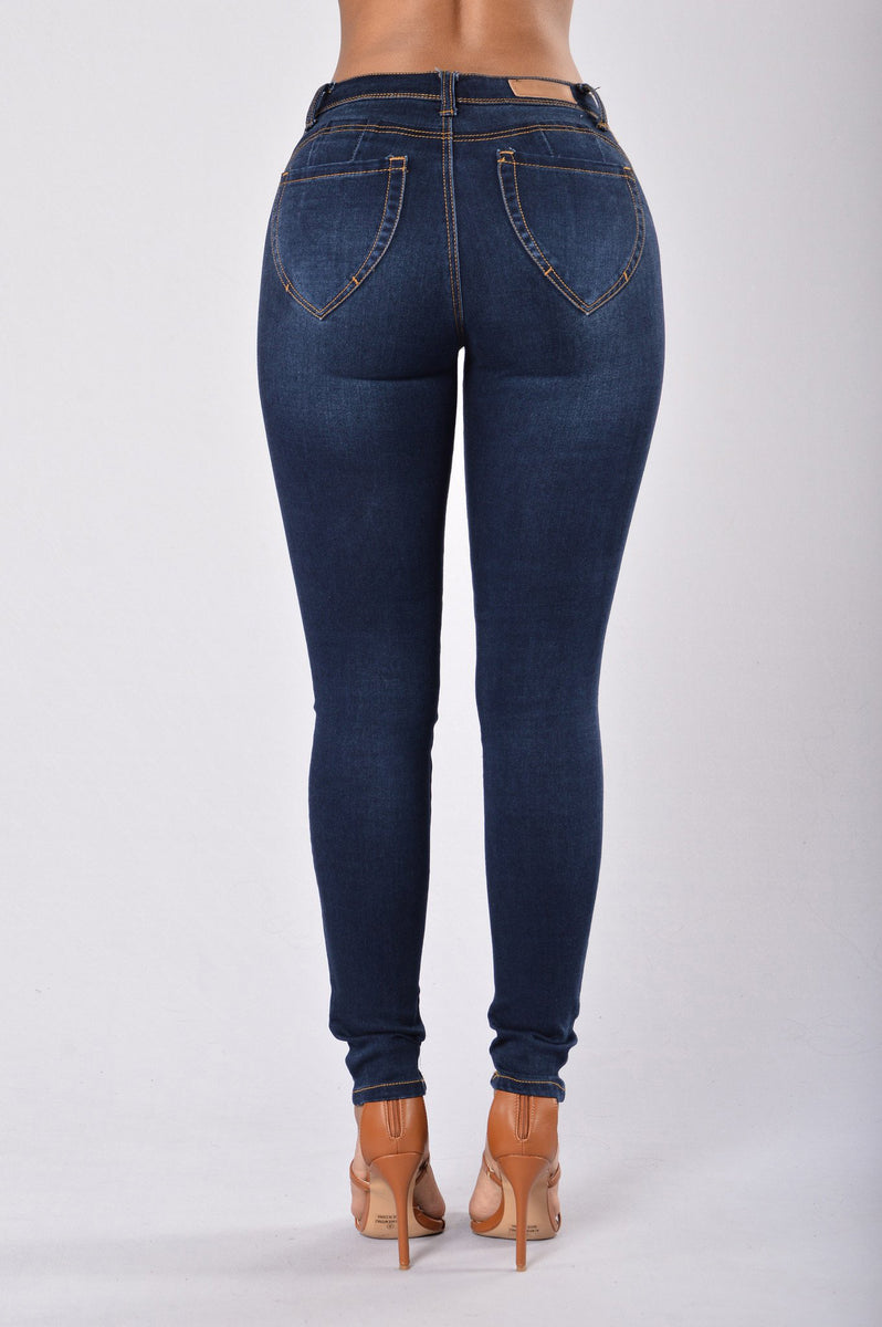 Miss New Booty Shaping Denim - Dark Blue | Fashion Nova, Jeans ...