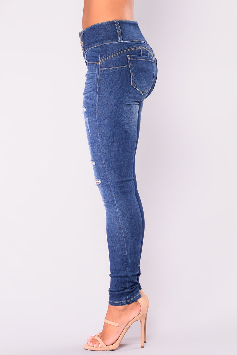On The Real Booty Shaping Jeans - Medium Denim | Fashion Nova, Jeans ...