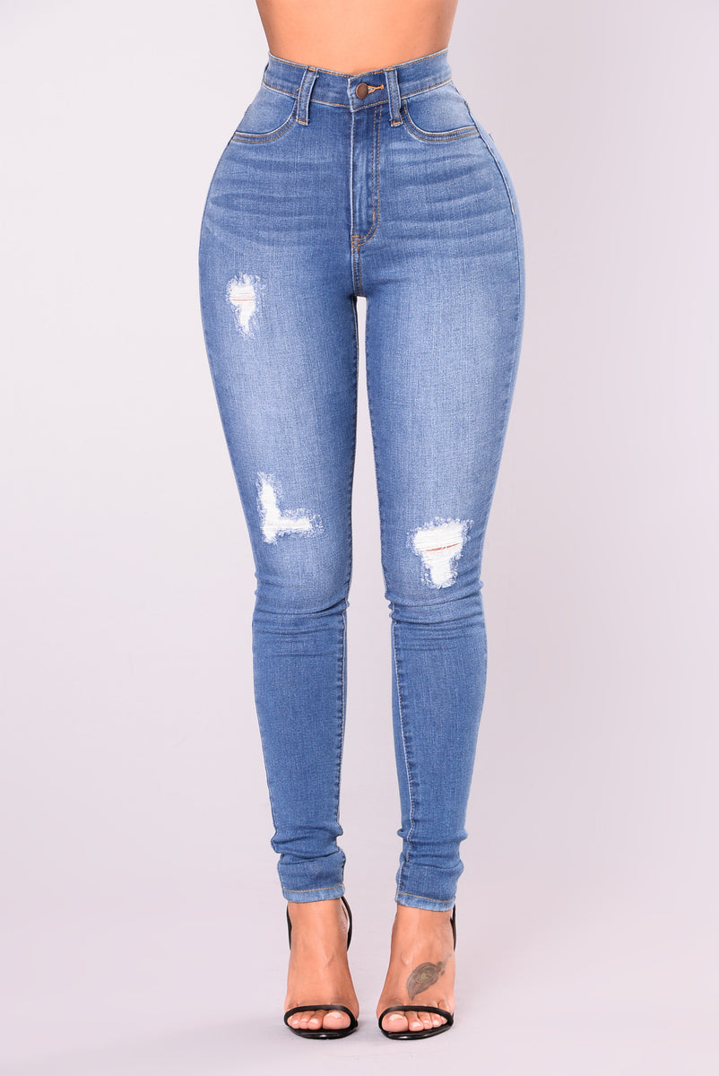 Bradshaw Skinny Jeans - Medium Blue | Fashion Nova, Jeans | Fashion Nova