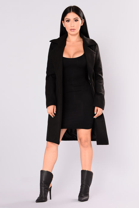 Upper East Side Coat Black Fashion Nova Jackets Coats