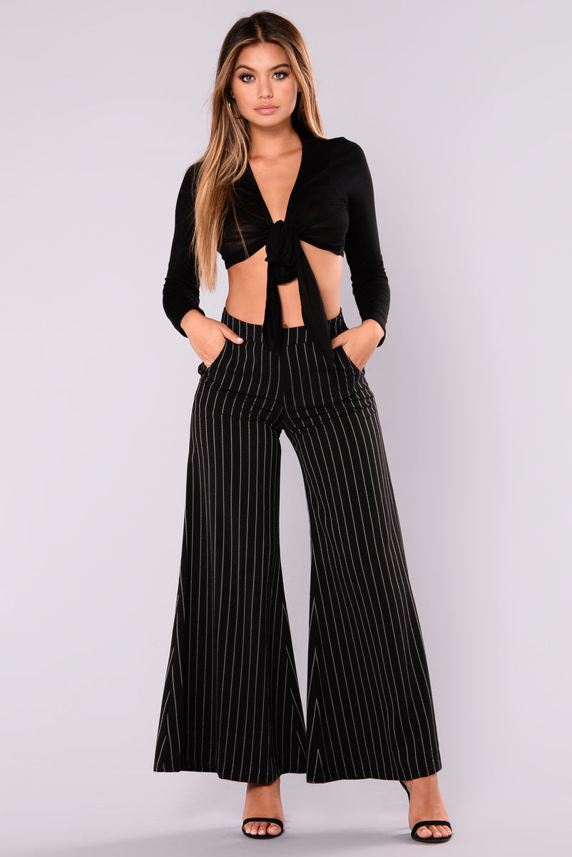 Skylar High Waisted Flare Pants - Black/White | Fashion Nova, Pants ...