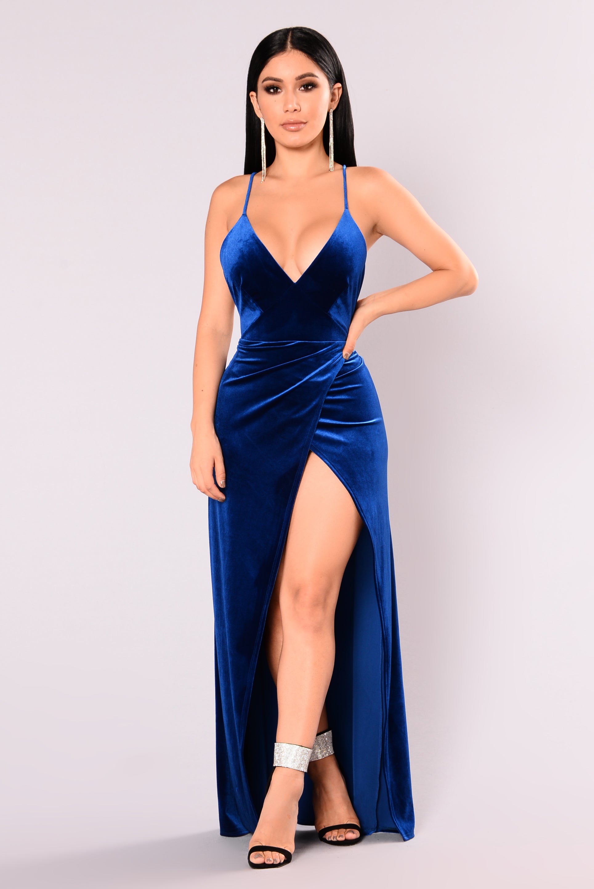 Angelique velvet maxi dress Outlet