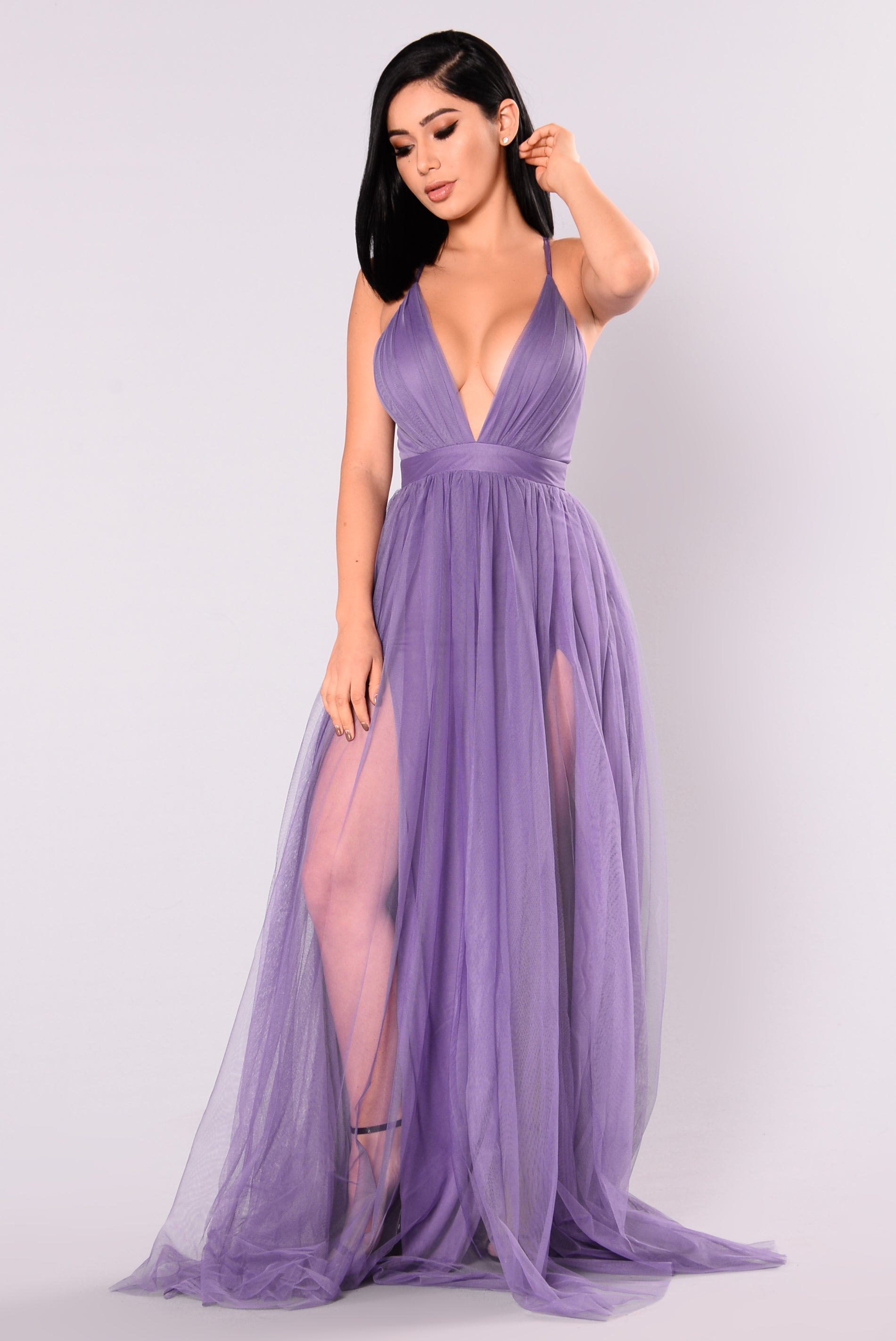 Fashion nova purple maxi dress Clearance