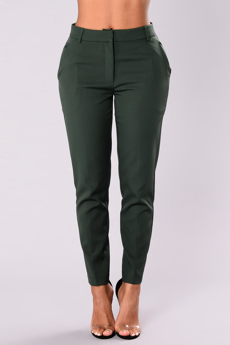 Cassey Pleated Pants - Hunter Green | Fashion Nova, Pants | Fashion Nova