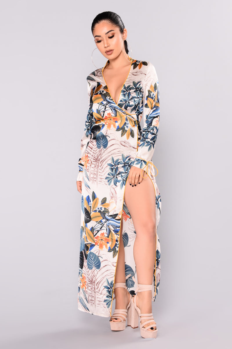 Island Oasis Kimono Dress - White | Fashion Nova, Dresses | Fashion Nova