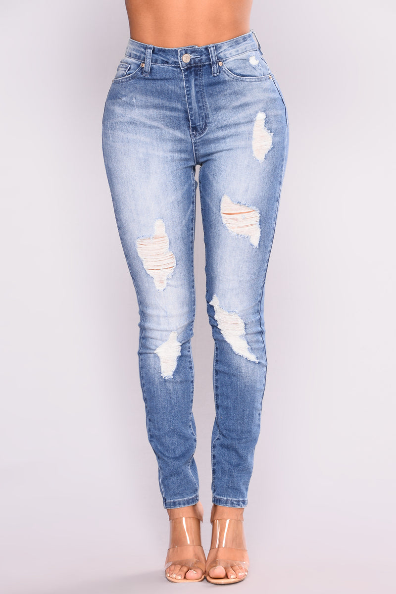 Monyca Skinny Jeans - Medium Blue Wash | Fashion Nova, Jeans | Fashion Nova