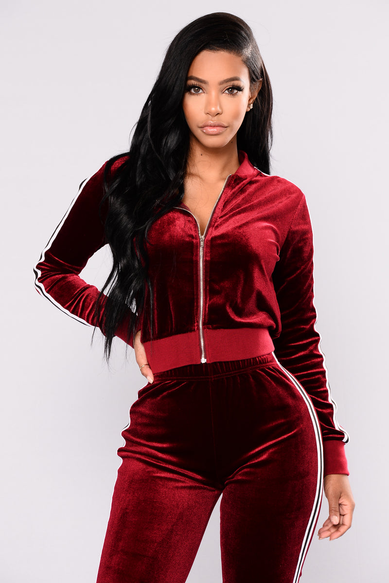 Kayley Loungewear Set - Burgundy | Fashion Nova, Matching Sets ...