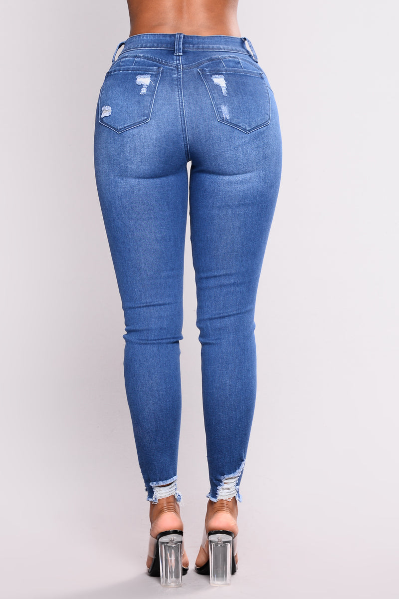 She Gave It All Ankle Jeans - Medium Blue | Fashion Nova, Jeans ...