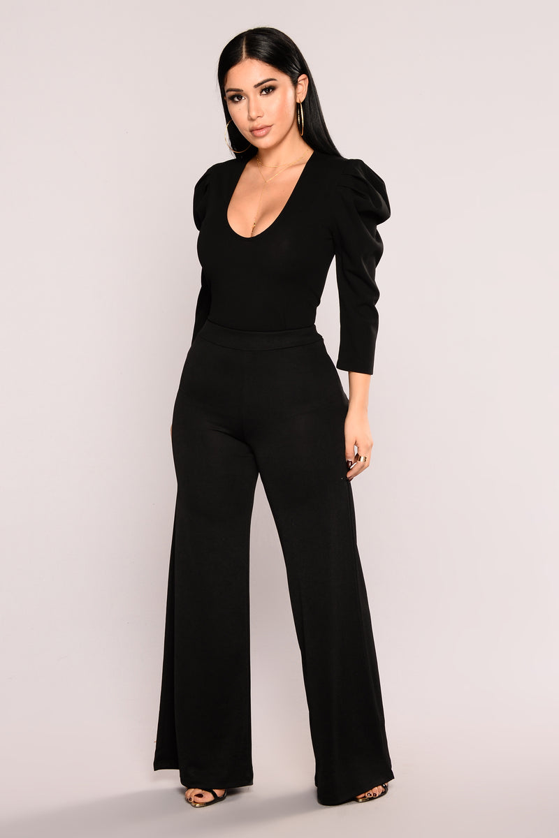 Nina Deep V Top - Black | Fashion Nova, Knit Tops | Fashion Nova