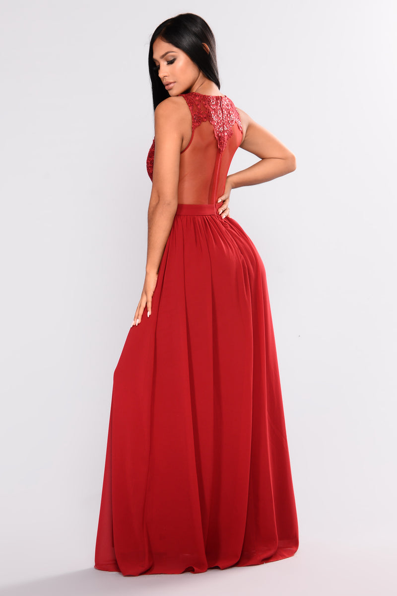 Fancy Function Embellished Dress - Wine | Fashion Nova, Dresses ...