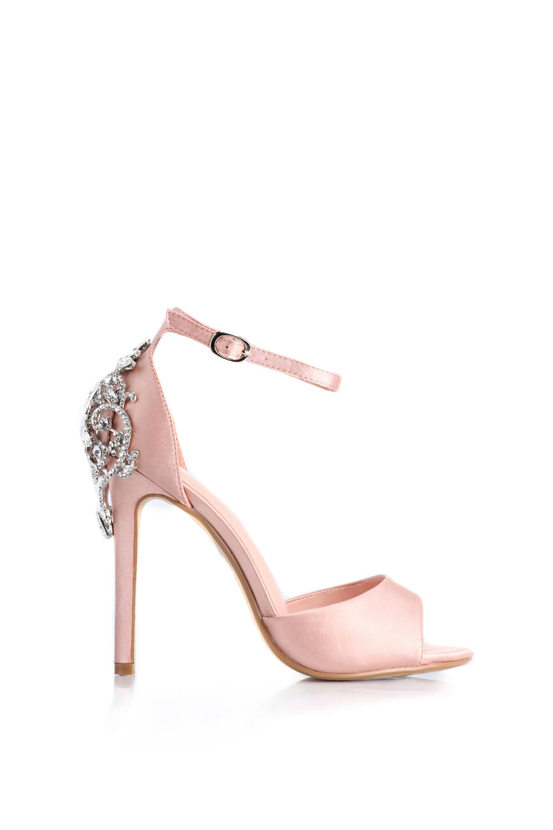 Aleema Jeweled Heel - Blush | Fashion Nova, Shoes | Fashion Nova