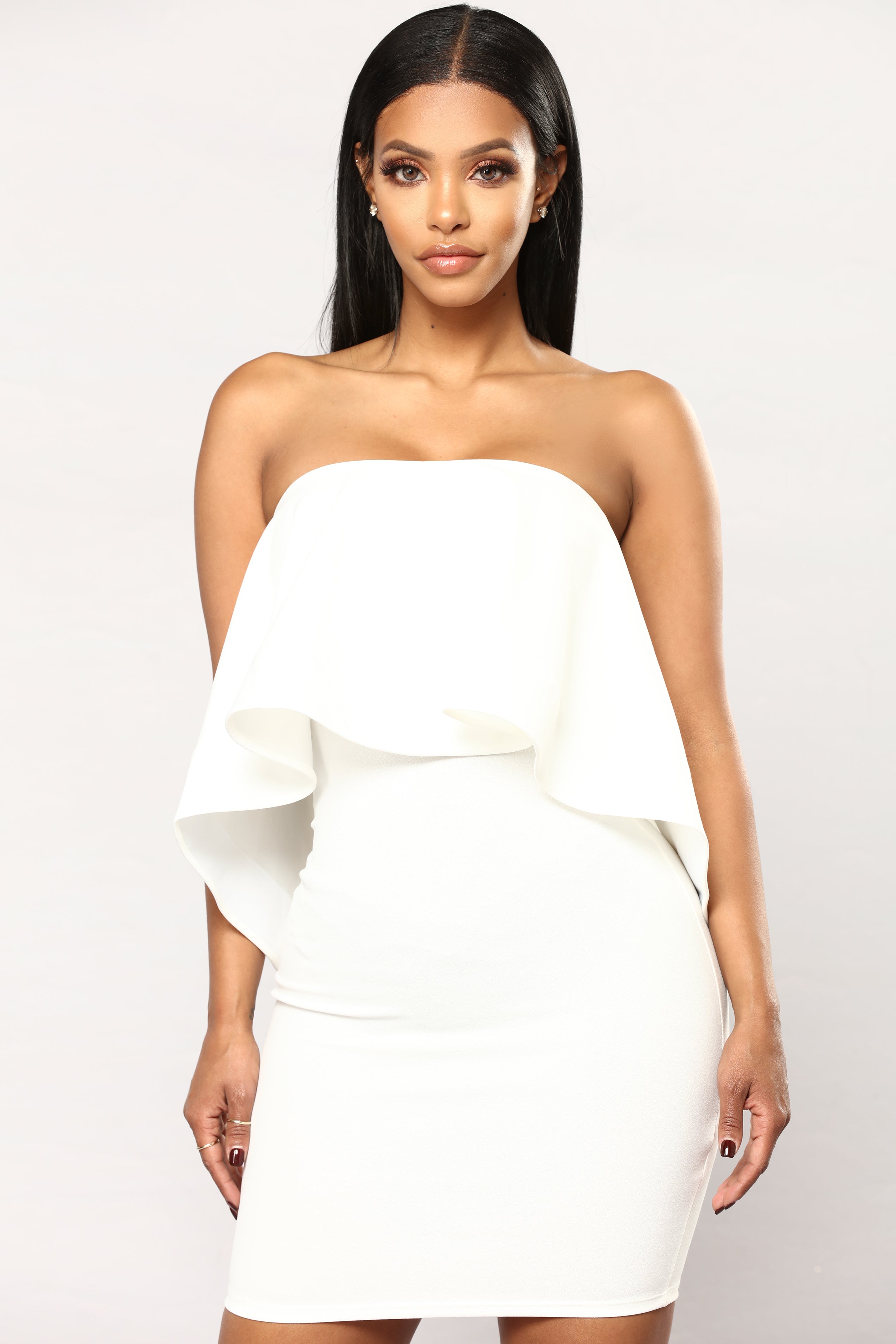 Flounce House Dress - White | Fashion Nova, Dresses | Fashion Nova