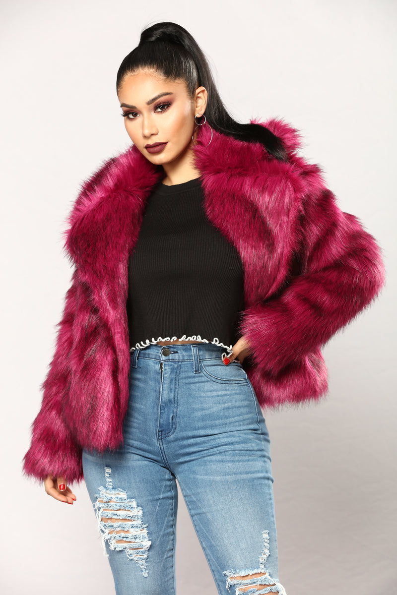 In My Own World Faux Fur Jacket - Purple Pink | Fashion Nova, Jackets ...