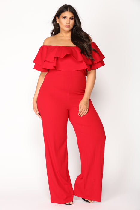Women's Ready for You Jumpsuit in Red Size Xs by Fashion Nova