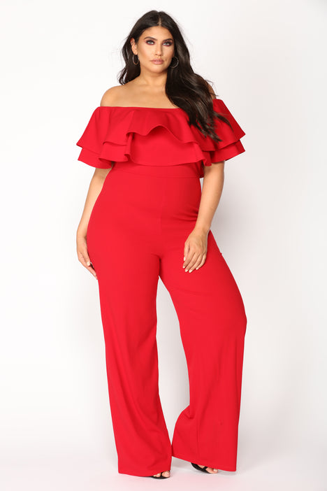 Ready to ruffle jumpsuit fashion nova top
