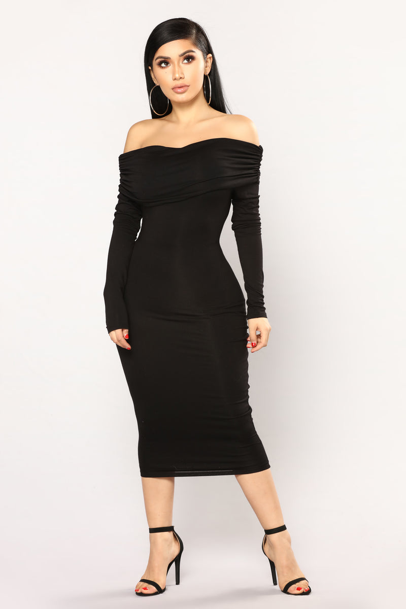 Not The Same Midi Dress - Black | Fashion Nova, Dresses | Fashion Nova