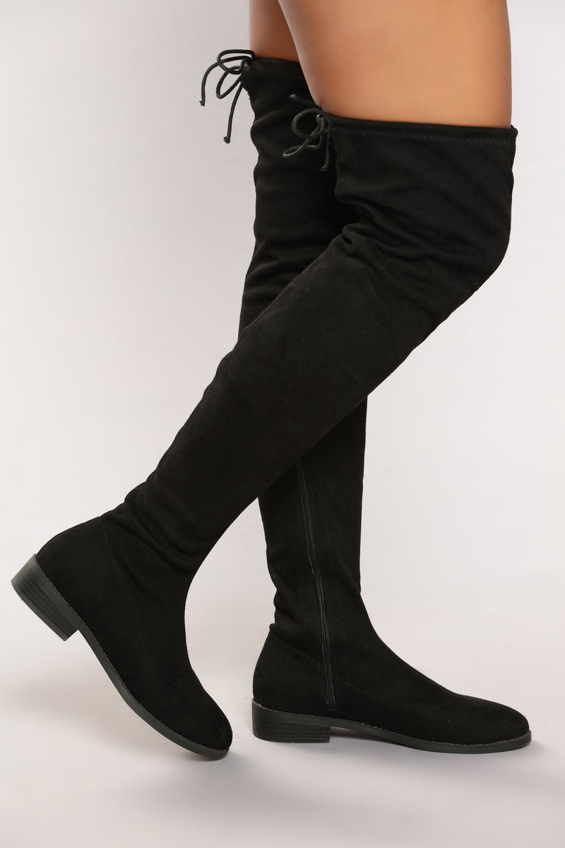 Stomp Statement Over The Knee Boot - Black | Fashion Nova, Shoes ...