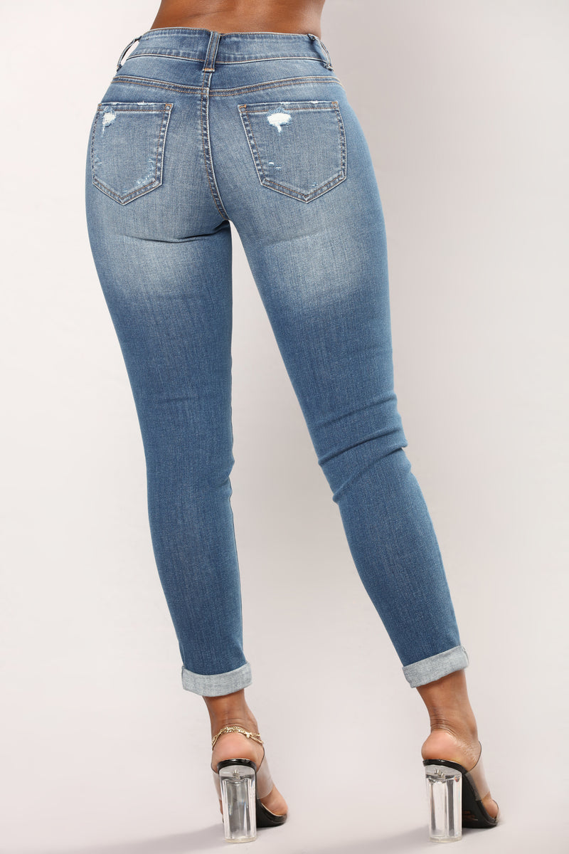 Happy Ever After Ankle Jeans - Medium Blue Wash | Fashion Nova, Jeans ...