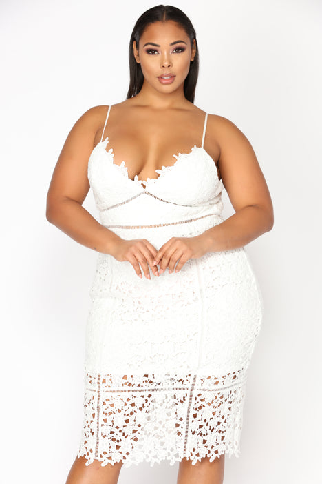 Mariposa Floral Crochet Dress White Fashion Nova Dresses