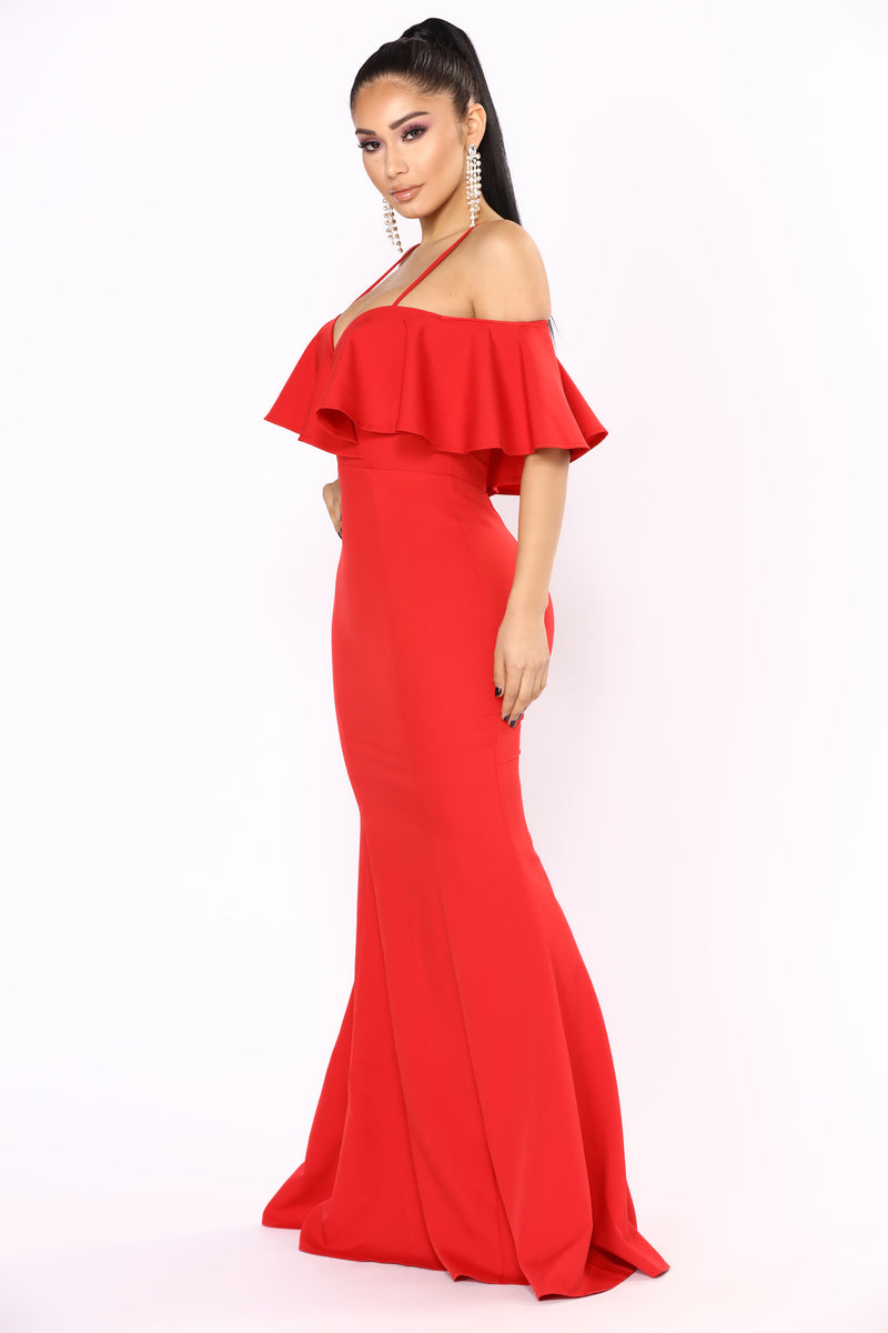 Somebody To Love Flounce Dress Red Fashion Nova, Dresses Fashion Nova