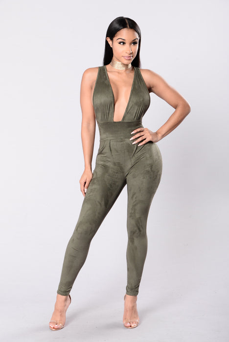Fashion nova olive sales jumpsuit