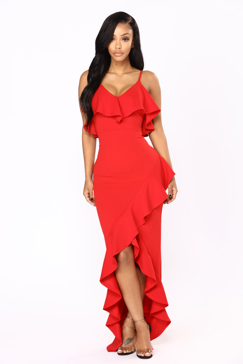 Inevitable Maxi Dress Red Fashion Nova, Dresses Fashion Nova