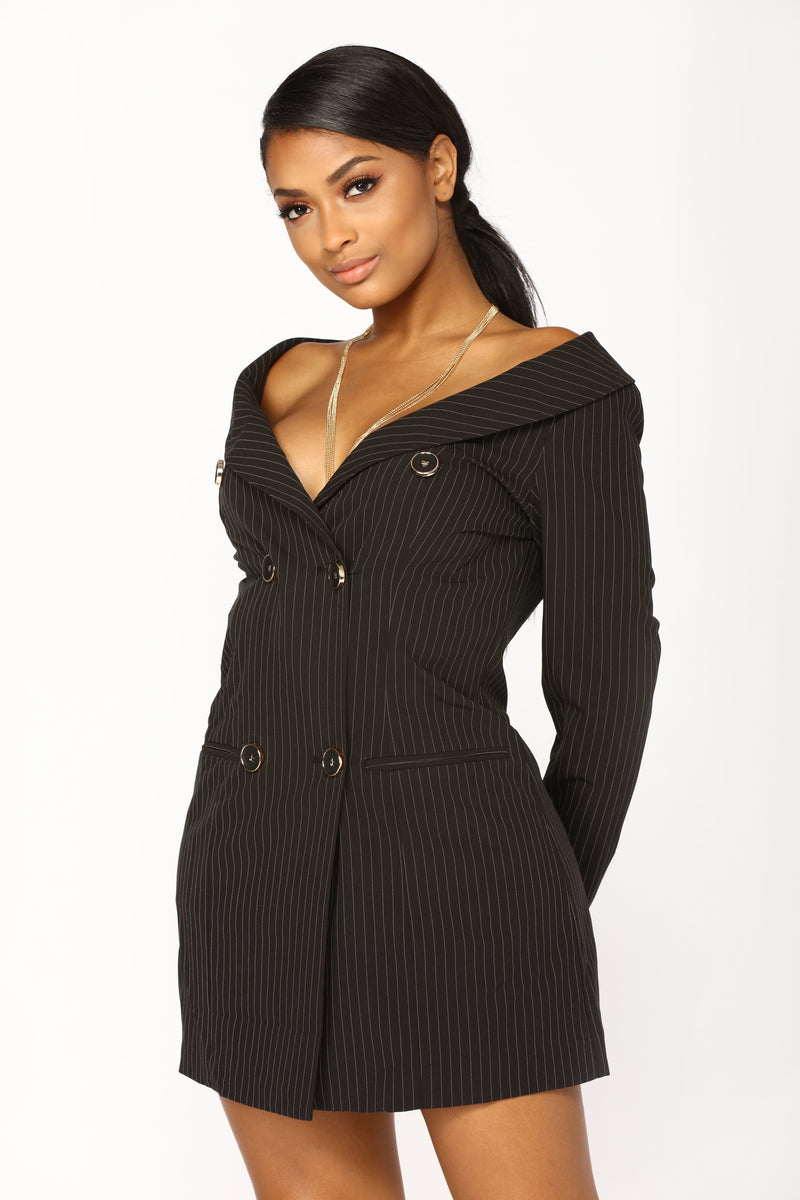 Classy Kay Jacket Dress - Black/White | Fashion Nova, Jackets & Coats ...