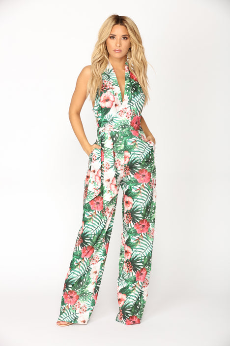 Fashion nova clearance tropical jumpsuit