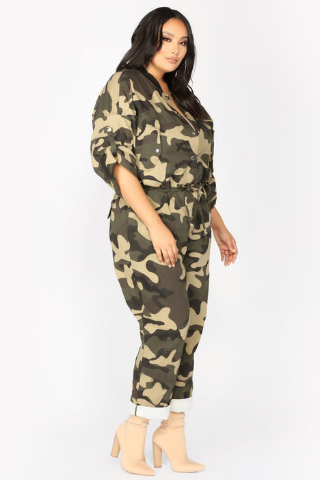 Fashion nova discount army jumpsuit